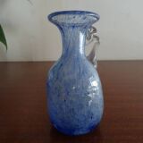 Miniature vase Scavo Seguso Vetri d'Arte iridescent glass Murano 1950
