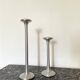 Ikea brushed aluminum candle holders kagla model