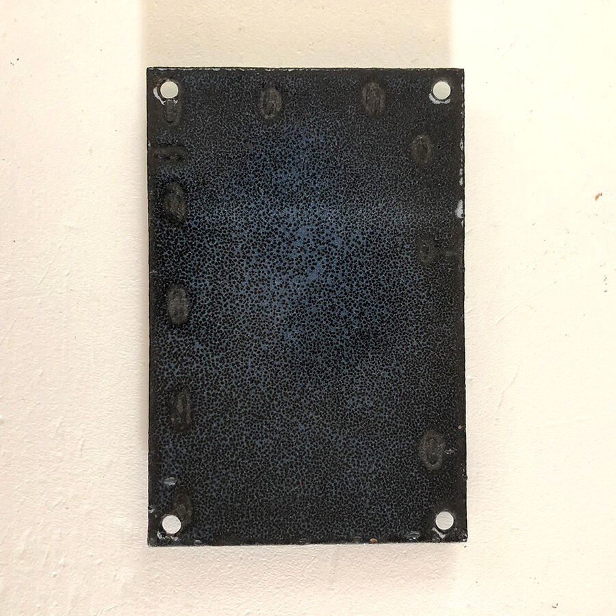 Enamelled plate RECEPTION vintage 50 's