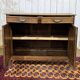 Rustic Art Deco buffet from the 1930s in chestnut wood.