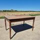 Antique French kitchen table 127 x 83 cm with drawer rustic