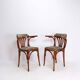 Pair of "Palmette" armchairs in bentwood - Hilma/Belgium