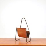 Carl Auböck magazine rack model 3808 leather