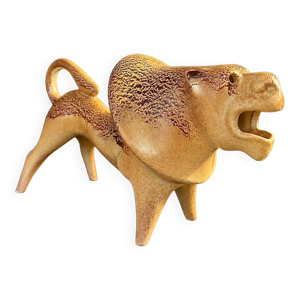 Lion en céramique roberto - rigon