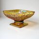 Carnival yellow iridescent glass cup candy dish Indiana Glass 1970s