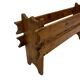 Vintage brutalist planter plant box sixties design wood