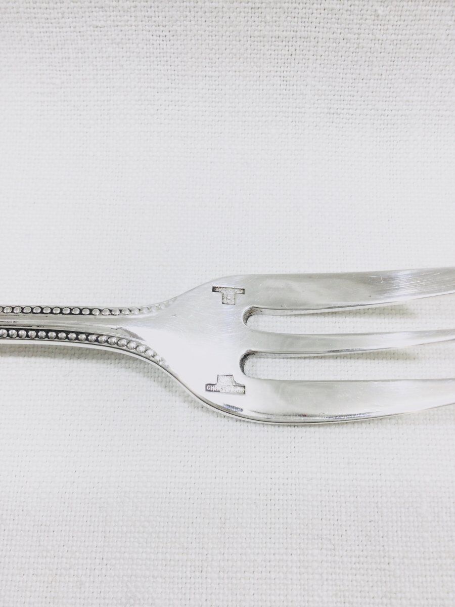 Christofle pearl cake forks