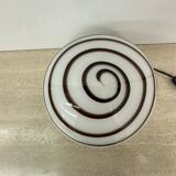 Swirl Zebra table lamp murano glass , 1970’s