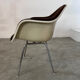 Old Charles and Ray Eames Vitra design armchair from the 70s fiberglass armchair fabric
