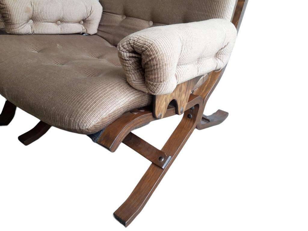 Set of 2 vintage westnofa style club armchairs
