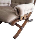 Set of 2 vintage westnofa style club armchairs