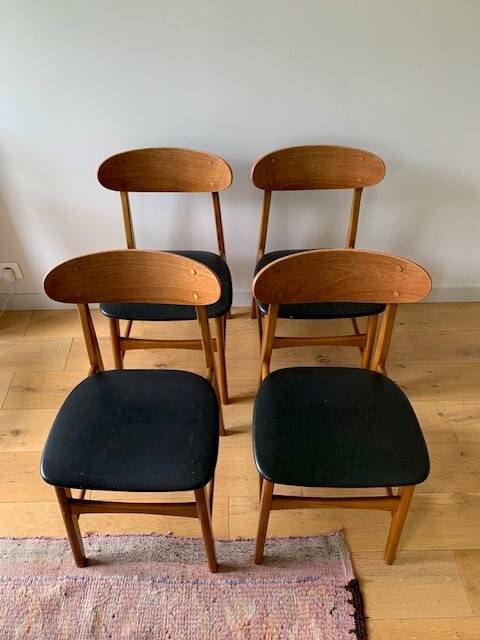 4 Danish chairs from the 50s