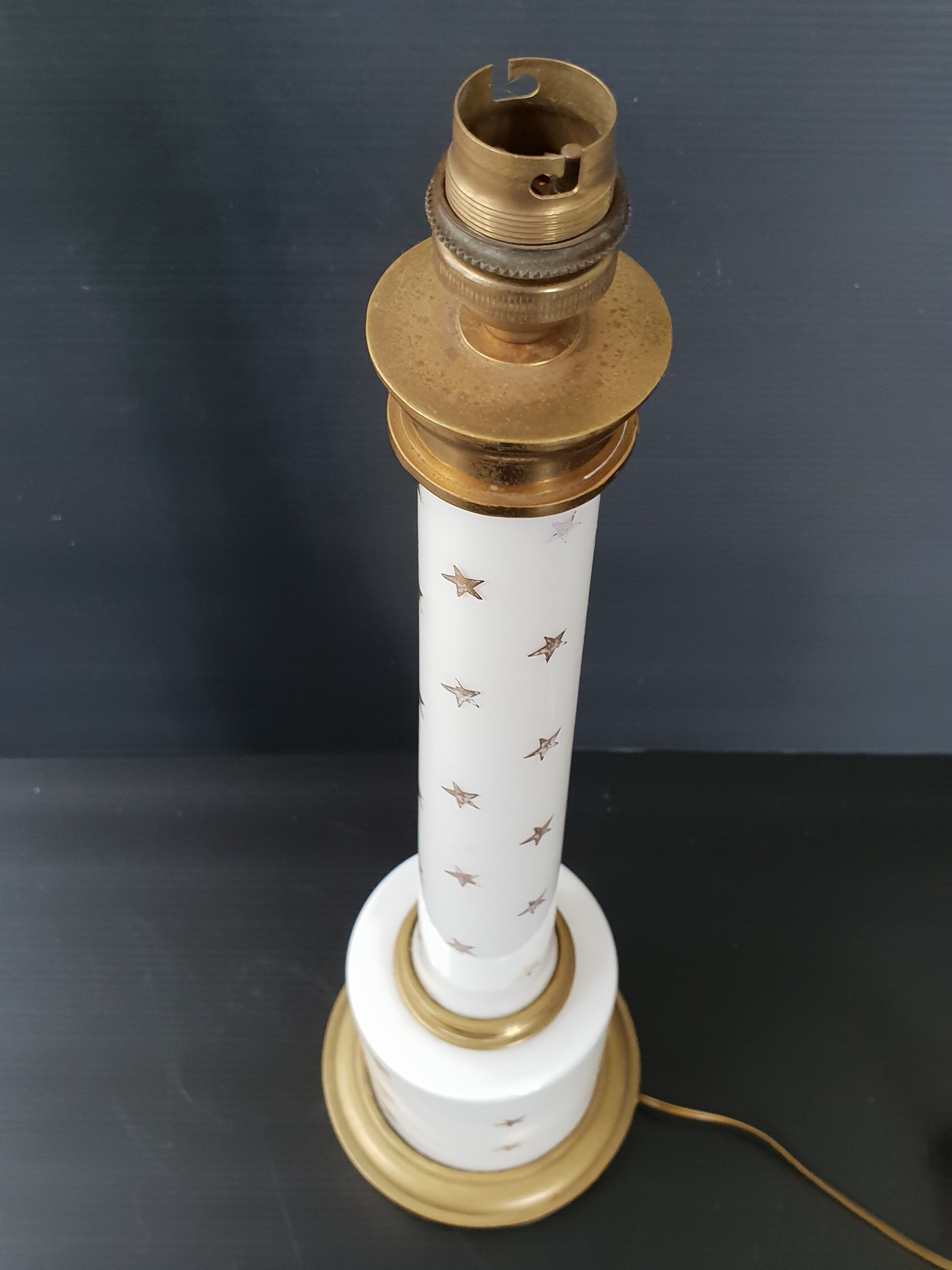 1950 vintage gold star table lamp