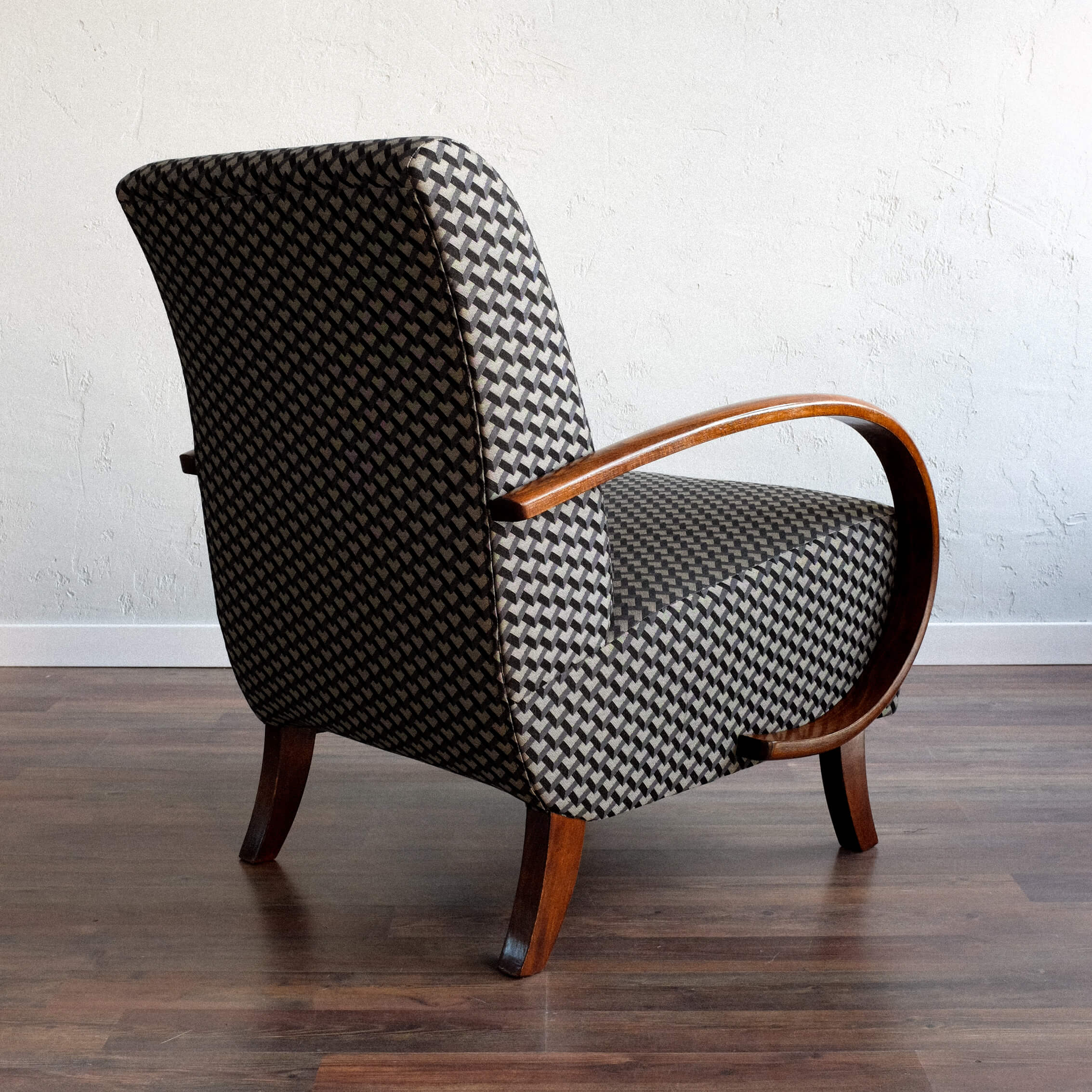 Vintage Czechoslovak Armchair by Jindřich Halabala, 1950s