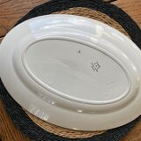 Plat ovale bleu marine Choisy Le Roy