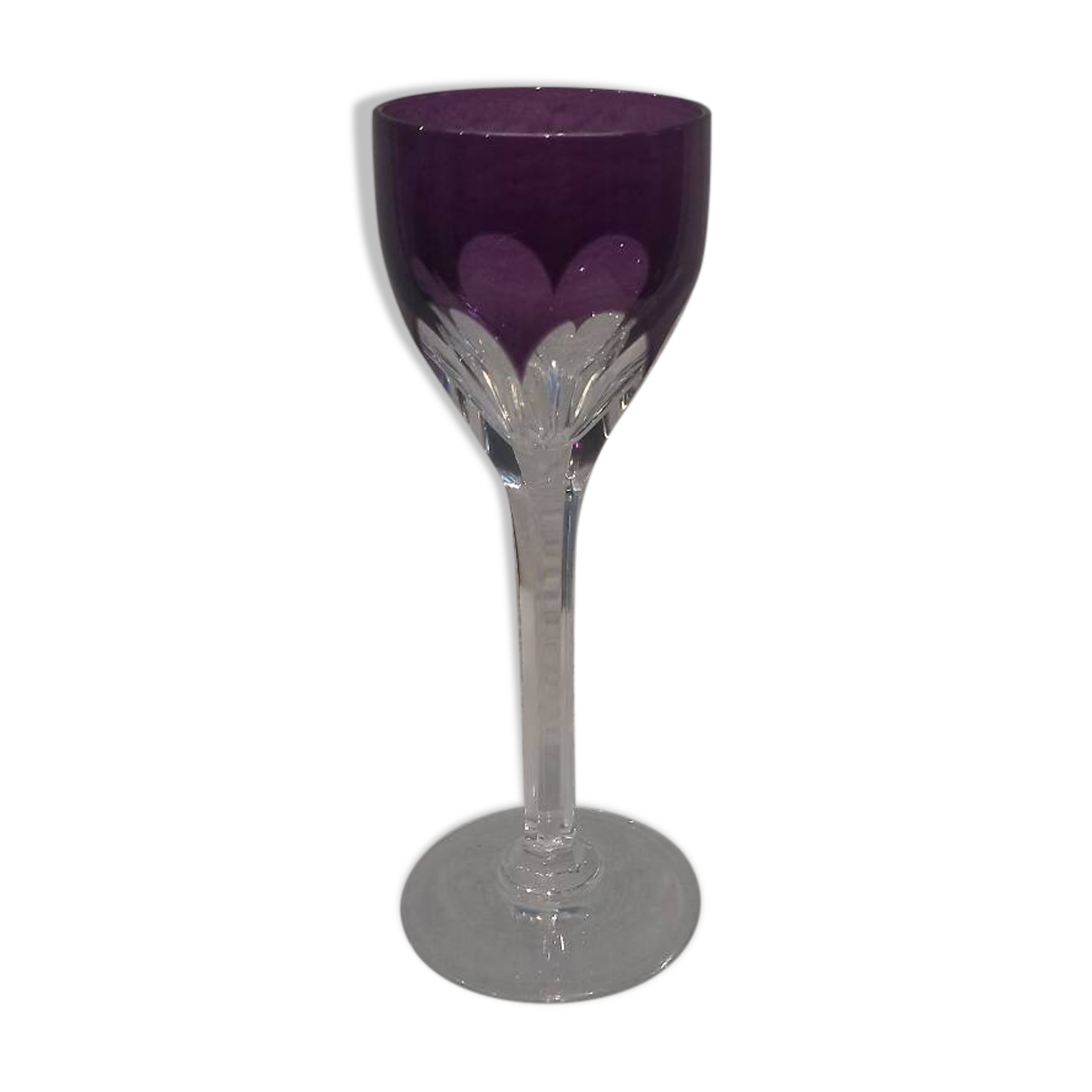Baccarat Genove Amethyst Crystal Vodka Shot Glass