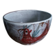 Empty pocket bowl signed Le Murier Gustave and Micheline Reynaud, Vallauris