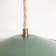 Suspension industrielle en métal gris vert