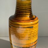 Vintage glazed ceramic amphora vase – west germany