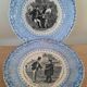 Talking plate Sarreguemines