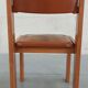 Chaises en orme et cuir, 80's