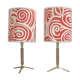 Lampes tripodes en laiton années 1960