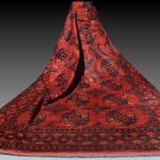 Tapis d'orient Boukhara Turkmène Afghanistan : 350 x 255 Cm