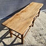 Farmhouse bench-table with a natural feel