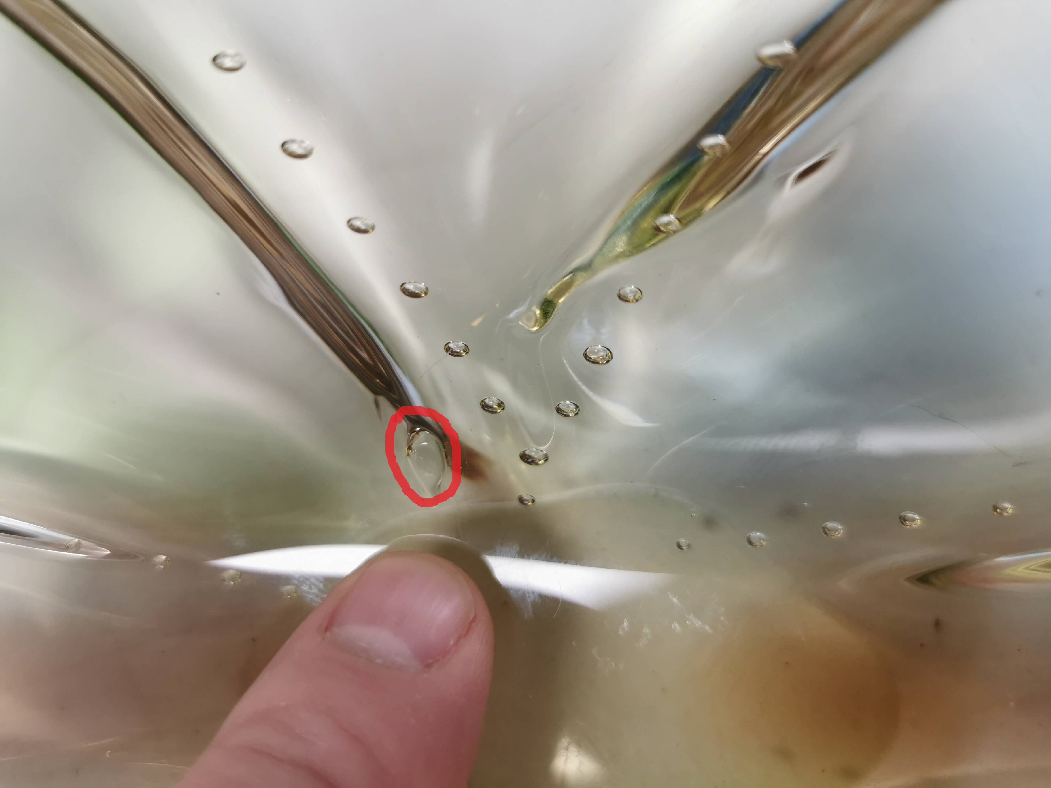 Bohemian/czech glass art bowl by hana machovska pizzicato collection 50-60s