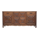 Sideboard or buffet in the Dudouyt style, made of solid oak wood.