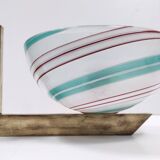 Rare Murano Glass and Brass Wall Light by Dino Martens for Aureliano Toso, Italy