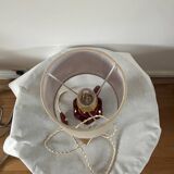 Burgundy porcelain lamp