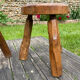Pair of vintage brutalist stools