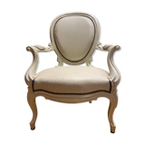 Authentic Napoleon III medallion armchair