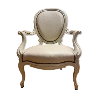Authentic Napoleon III medallion armchair