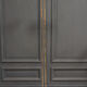 Halogen gilded metal floor lamp 1980 modernist