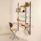 Pilastro Wall System by Tjerk Reijenga with Desk and Magazine Holder, 1960s