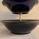 Cobalt blue porcelain display or servant, 3 floors