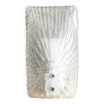 Murano type glass clear wall sconce ligh
