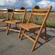 Set of 3 vintage folding chairs
