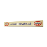 Plaque publicitaire Oetker en bois