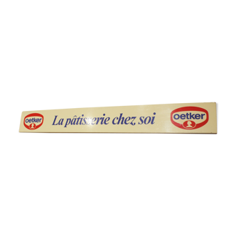 OETKER wooden advertising plate