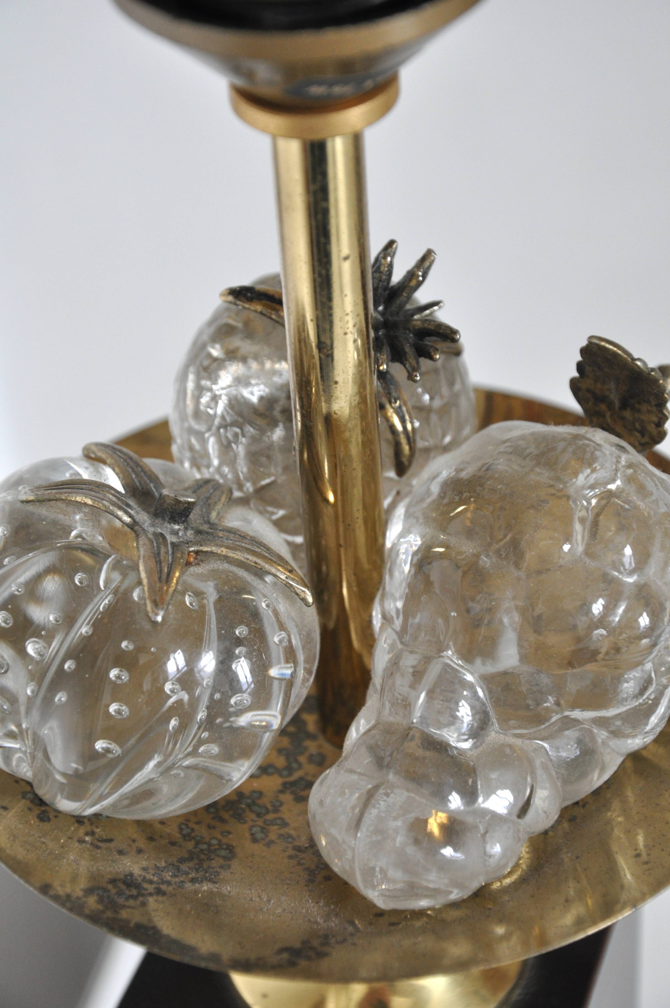 Lamp Charles crystal fruit cut