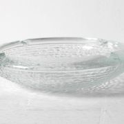 Vintage Clear Glass Henninger Meister Spezial Bier Round Ashtray / Germany