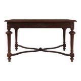 Elegant Art Deco wooden nightstand with drawer, France 1930s