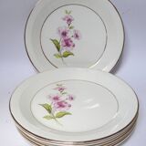 6 assiettes plates Gien Chevreuse