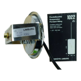 Glashuette Limburg pendant light white cylindrical glass shade and chrome 1970s - 2 available