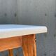 Table à manger ou bureau formica et bois vintage