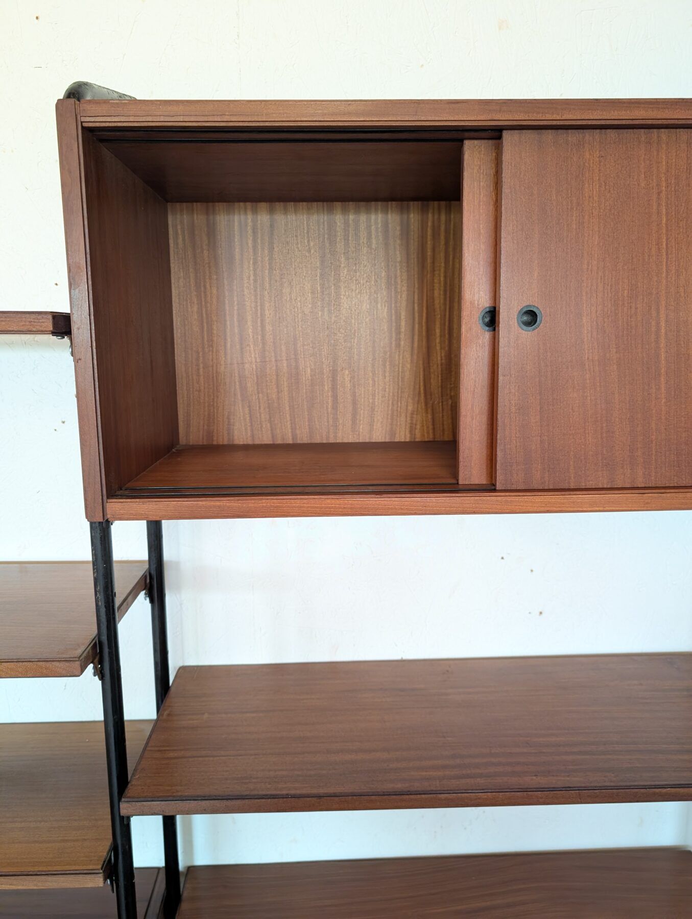 Free-standing teak bookshelf, Italy, 1960s