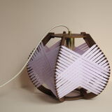 Woven lilac lamp to install